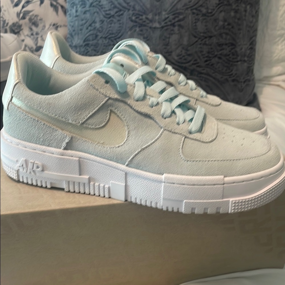 Nike Women’s Low-Top Sneakers in Mint Green and White